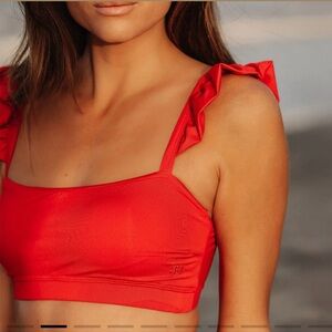 Red Bella crop top